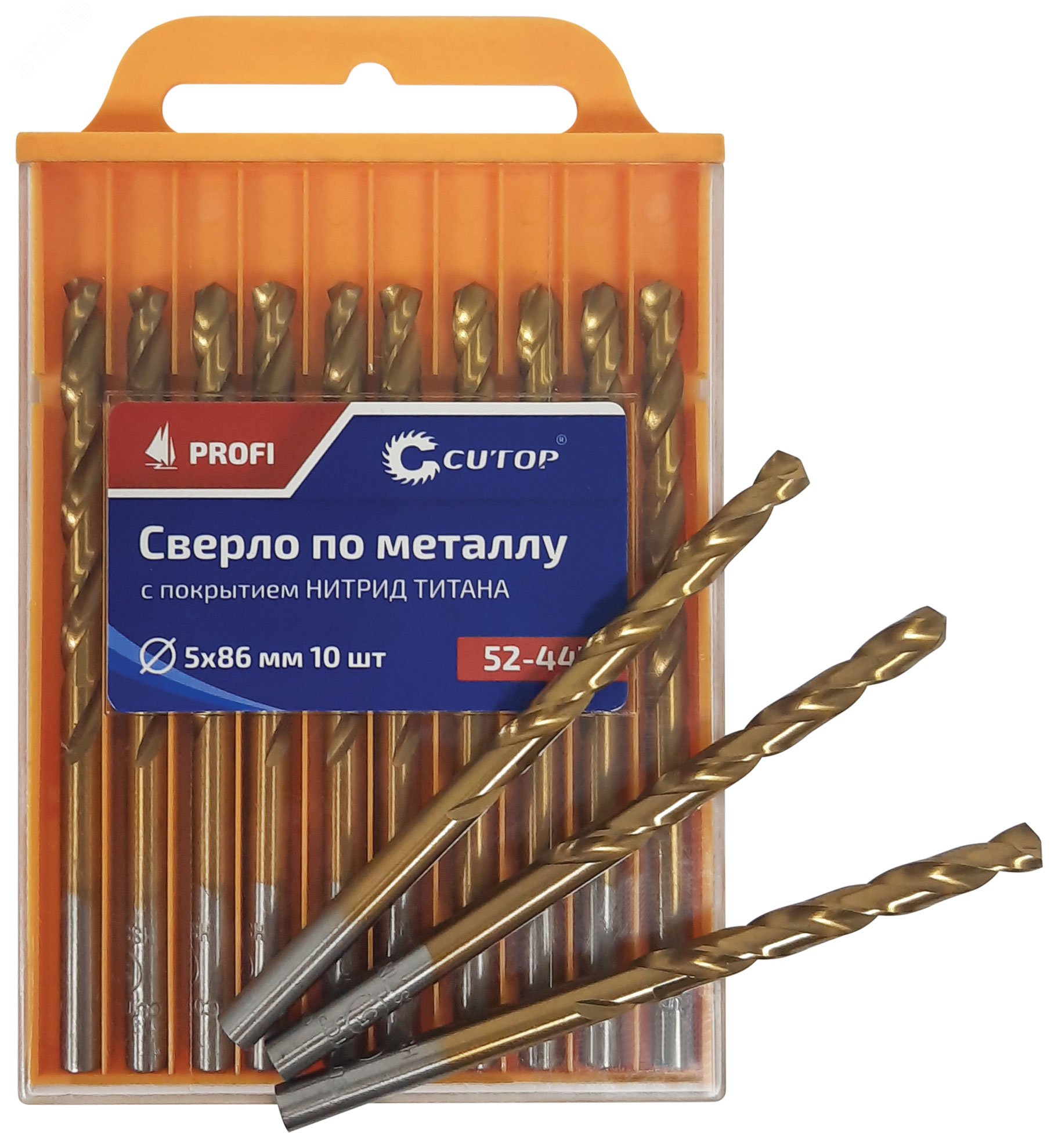 Сверло по металлу Cutop Profi с титановым покрытием, 6.5х101 мм (10 шт)