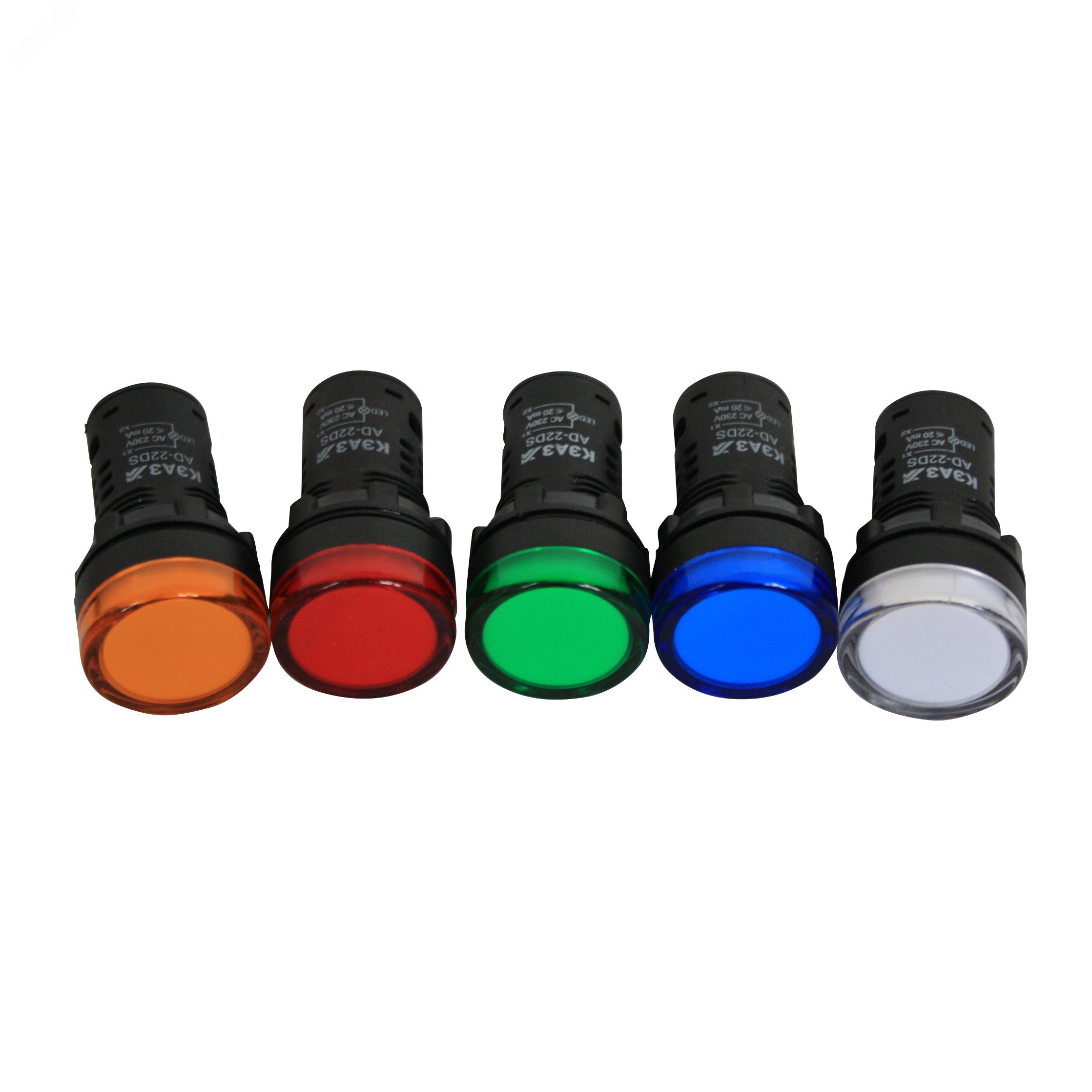 Лампа AD22DS(LED) матрица D22мм желтый 230В