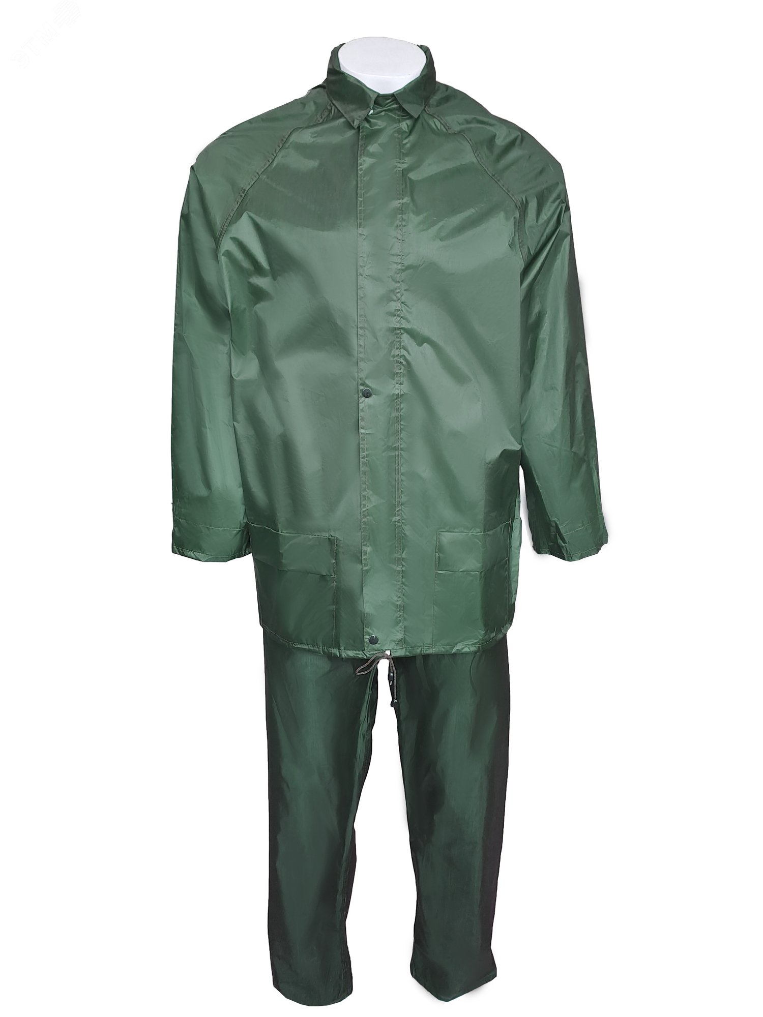 Костюм мужской влагозащитный арт. JS-01 цв. зелёный р.3XL 60-62 170-188