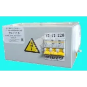 Ящик с понижающим трансформатором ЯТП 0.25 220/42В IP31 с тремя автоматами