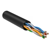 Витая пара U/UTP кат.5E 4x2х24AWG solid LSZH 305м черный