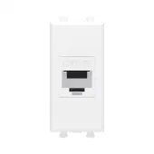 Avanti Розетка компьютерная RJ-45 без шторки      модульная, кат.5е, Белое облако, 1 модуль
