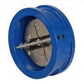 Затвор обратный - ЗОД PN16 DN200, межфланцевый, двустворчатый, корпус - чугун GGG40 c EPDM покрытием, пластины - нержавеющая сталь