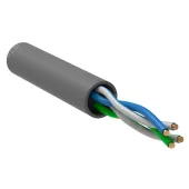 Витая пара U/UTP 5E 2х2х24AWG LSZH серый (305м) РФ/С