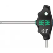 Отвёртка шестигранная 454 Hex-Plus HFс Т-образной рукояткой с функцией фиксации крепежа 8 x 100 мм с дополнительным коротким рабочим концом