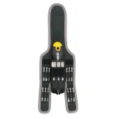 Трещотка поворотная Ergonic K с набором бит в чехле, 16 шт