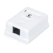 Розетка компьютерная RJ-45. категория 5e. одинарная. внешняя. Dual IDC