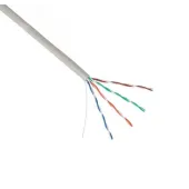 Кабель U/UTP 4 пары, Кат.5e, одножильный, медный, внутренний, PVC, серый, 305м