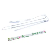 Светильник для растений светодиодный линейный ULZ-P03-10W-SPLE-TM IP65 CLEAR KIT03 540мм. Пластик. Спектр для фотосинтеза. В составе набора из 3-х штук. с таймером.ФитоЛето