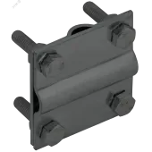 Зажим крестообразный полоса/пруток-полоса/пруток 30/8мм оцинкованная сталь TD IEK