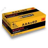Батарейка LR03-60 (4S) colour box XTRALIFE Alkaline [K3A-60] (60/1200/38400)
