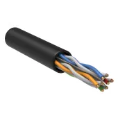 Витая пара U/UTP кат.6 4x2х23AWG solid LSZH       нг(А)-HF 305м черный