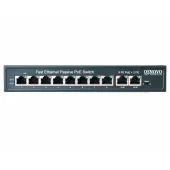 Коммутатор неуправляемый L2 8 портов  FE 10 100 Мб/с PoE 120Вт