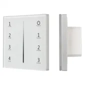 Панель SMART-P34-DIM-IN White (230V, 0-10V, Sens, 2.4G) (ARL, IP20 Пластик, 5 лет)