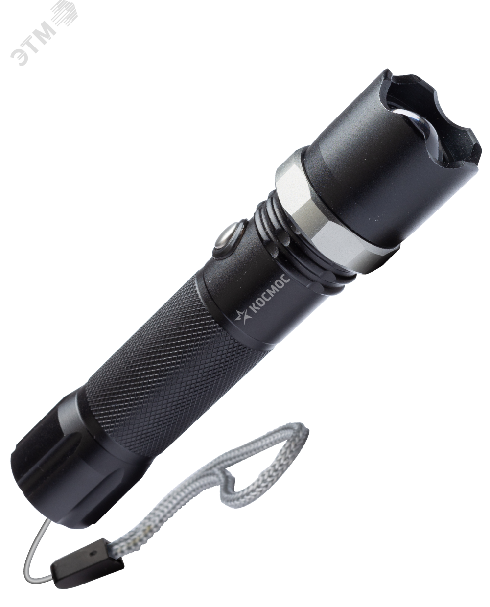 Фонарь ручной аккумуляторный 3Вт LED/линза/зум/Li-ion18650 1200mAh/анодир алюминий/USB-шнур,