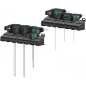 Набор отвёрток с Т-образной рукояткой 454/7 HF Set 1 Hex-Plus с функцией фиксации крепежа 2.5 - 10 мм 7 предметов комплектация: 1x 454 Шестигранная отвёртка с поперечной ручкой Hex-Plus 2.5 x 100 мм 6x 454 HF Шестигранная отвёртка с поперечной ручкой Hex-