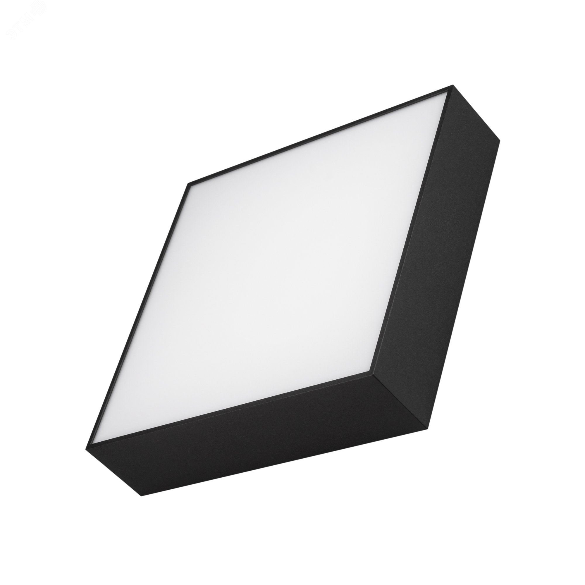 Светильник SP-QUADRO-S250x250-25W Day4000 (BK, 120 deg, 230V) (IP40 металл, 3 года)