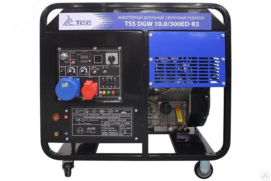 Генератор дизельный сварочный инверторный TSS DGW 10.0/300ED-R3