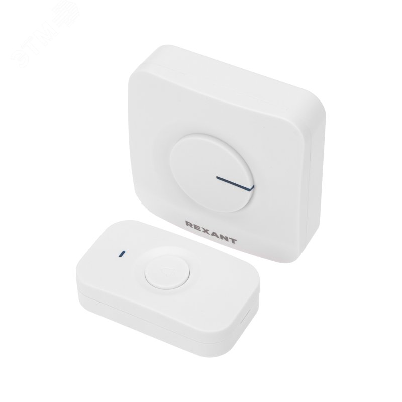 Звонок беспроводной дверной c цифровым кодированием 52 мелодии 150м IP56 белый