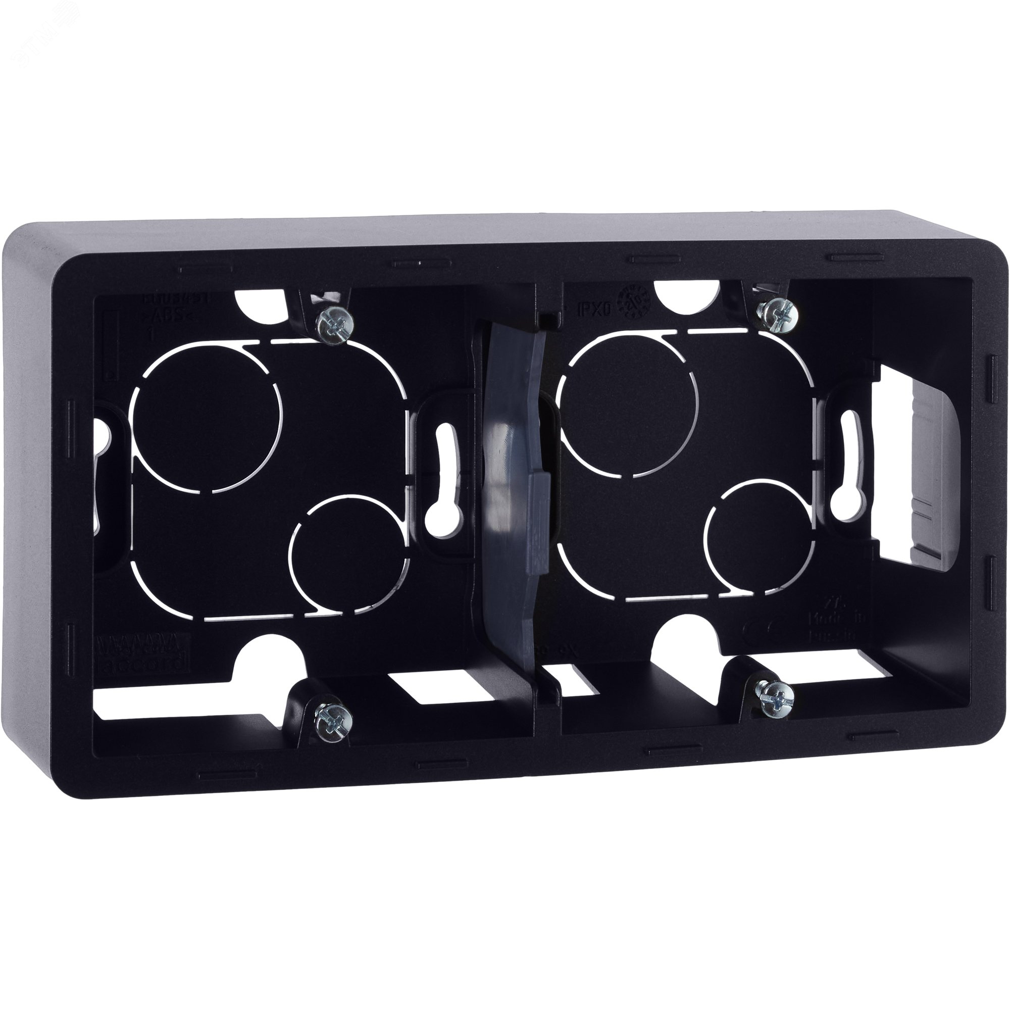 Коробка накладного монтажа 2 поста INSPIRIA антрацит