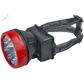 Фонарь светодиодный NPT-H21-ACCU налобный 9LED 1Вт 2 режима Li-ion 0,9Ач