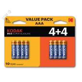 Батарейка LR03 4+4BL MAX SUPER Alkaline AAA