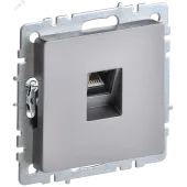 BRITE Розетка компьютерная RJ45 кат.5E РК10-БрС сталь
