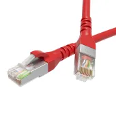 Патч-корд экранированный CAT6 F/UTP 4х2 LSZH красный 5м