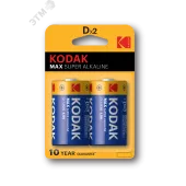 Батарейка Kodak LR20-2BL MAX SUPER Alkaline [KD-2] (20/100/3200)