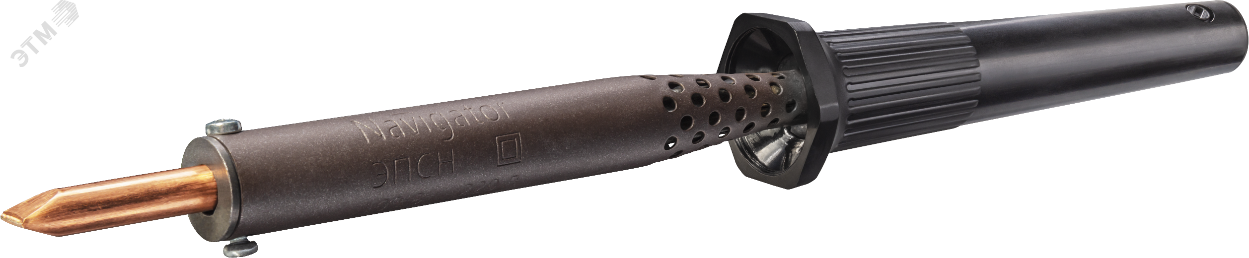 Паяльник пластиковая ручка клин прямой NSE-Pes02-80W-СP