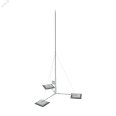 Вольностоящая молниеприемная мачта составная H8,1 м разборное основание HD