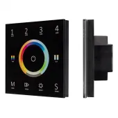 Панель Sens SMART-P67-MULTI Black (230V, 4 зоны, 2.4G) (ARL, IP20 Пластик, 5 лет)