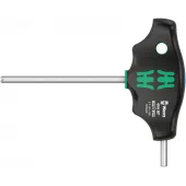 Отвёртка шестигранная 454 Hex-Plus HFс Т-образной рукояткой с функцией фиксации крепежа 5 x 100 мм с дополнительным коротким рабочим концом