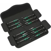 Набор Kraftform Micro 12 Electronics 1 Набор отвёрток для прецизионных работ 12 предметов комплектация: 3x 2050 PH Отвёртка крестовая для прецизионных работ: PH 000x40 PH 00x40 PH 0x40 2x 2067 TORX Отвёртка BO для электронщиков: TX 8x60 TX 10x60 1x 2067 О