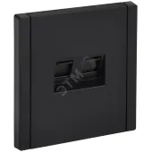 FORTE&PIANO Розетка компьютерная двойная RJ45 кат.6 FP134 черный IEK