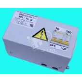 Ящик с понижающим трансформатором ЯТП 0.25 380/36В IP31 с двумя автоматами
