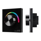 Панель SMART-P5-RGB-G-IN Black (3V, Rotary, 2.4G) (IP20 Пластик, 5 лет)