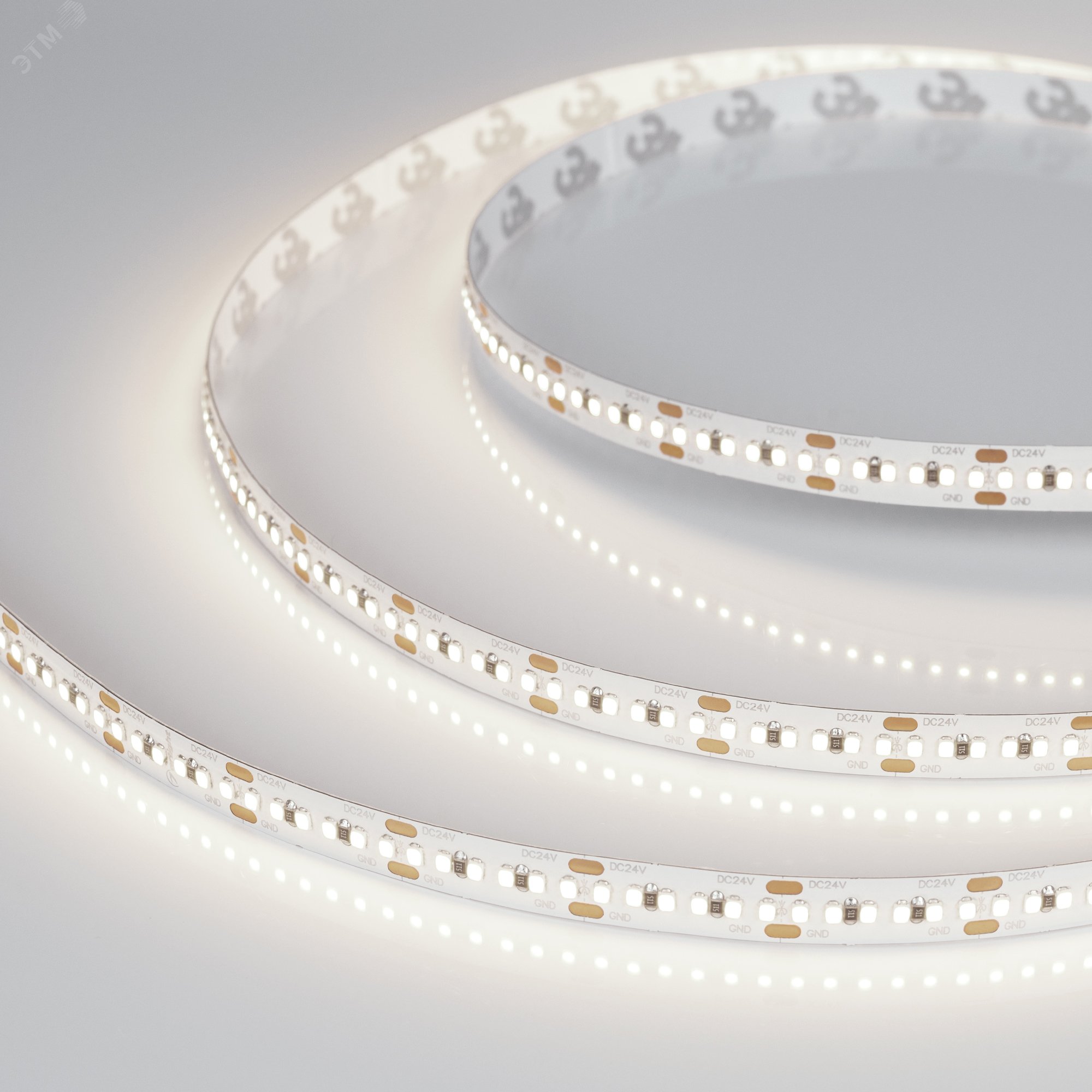 Лента LED MICROLED-M300-8mm 24V Day4000 (8 W/m, IP20, 2216, 5m) (ARL, Открытый)