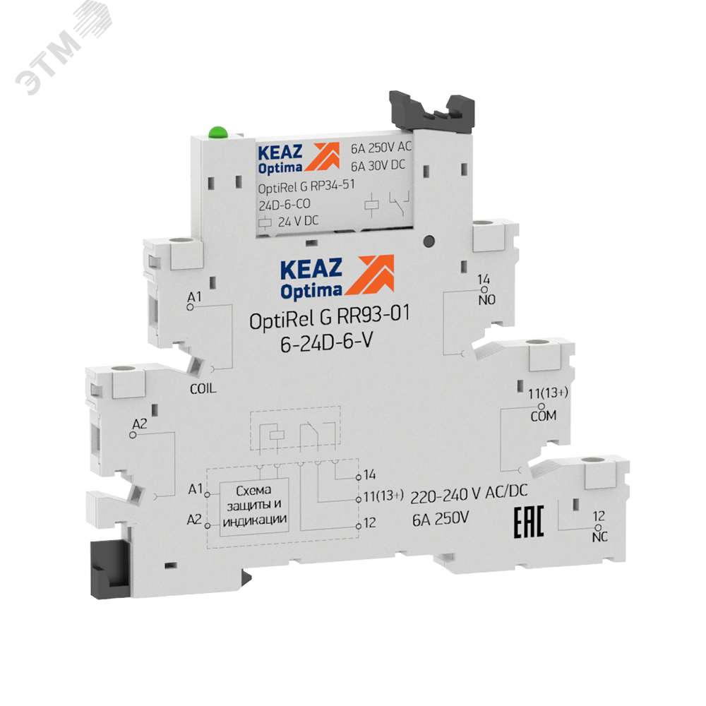 Модуль релейный OptiRel G RM38-51-24D-6-V-CO-G