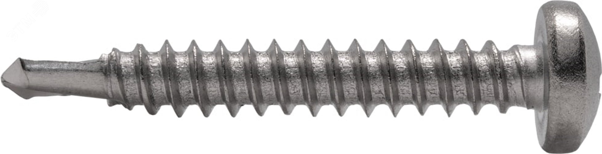 Саморез с полукруглой головкой с буром DIN 7504М  3,5x 9,5 A2
