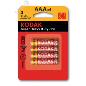 Батарейка Kodak R03-4BL SUPER HEAVY DUTY Zinc [K3AHZ-4] (48/240/54000)