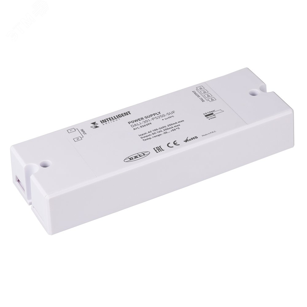 Блок питания шины DALI-301-PS250-SUF (230V, 250mA) (INTELLIGENT, пластик)