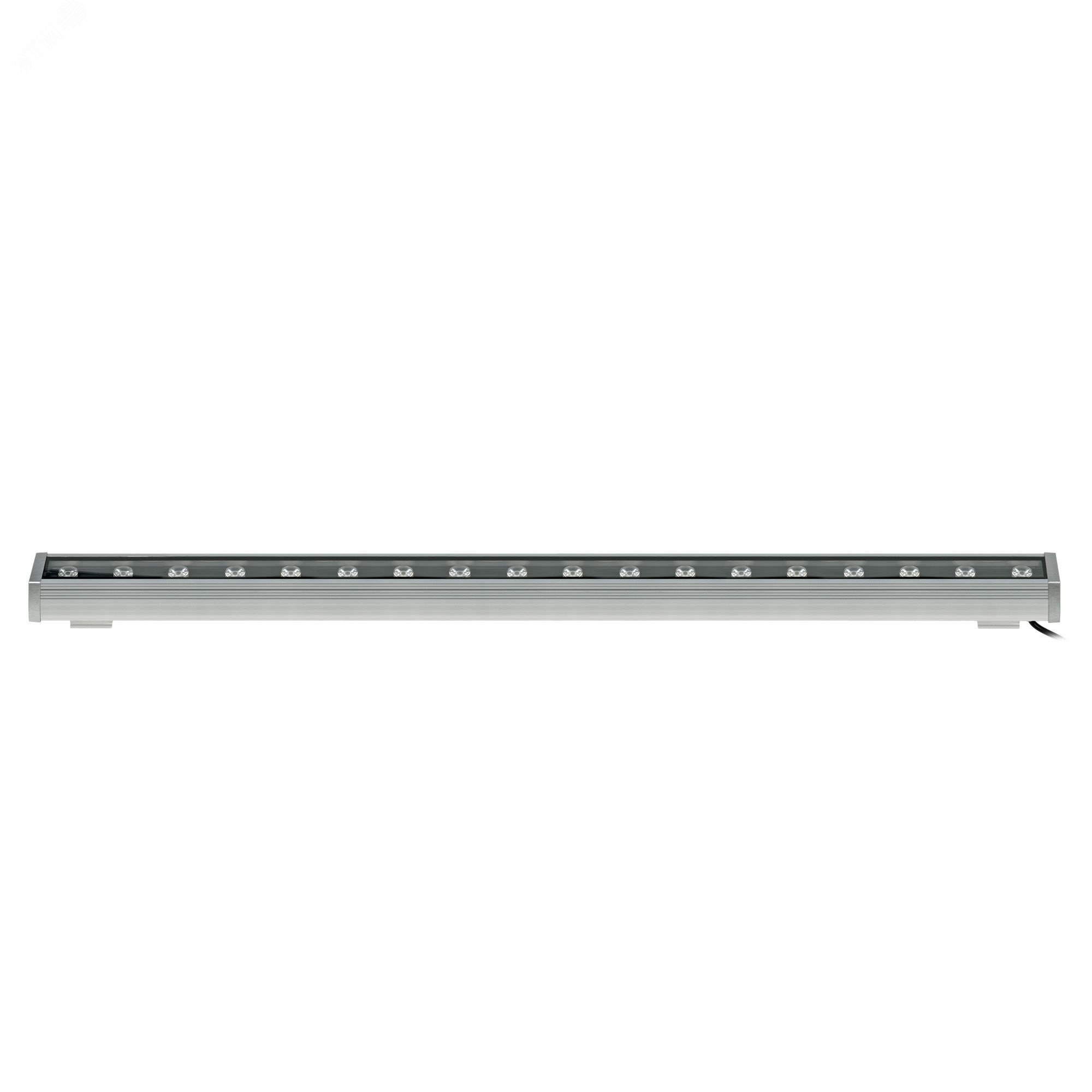 Прожектор светодиодный линейный ULF-L52-18W/2700K/L100 220V IP65 SILVER 1000мм Теплый (2700К) 1620Лм Алюминий