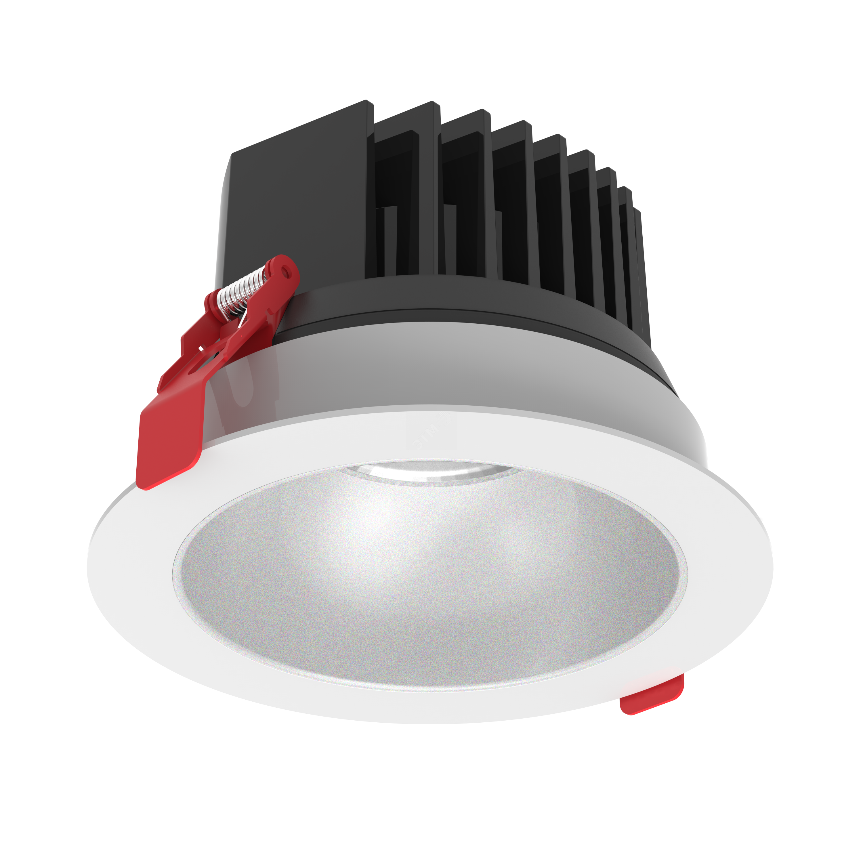 Светильник светодиодный ДВО-25Вт DL-SPARK 4000K 60° 150x105mm бел.IP44 с мат.серебр.рефл.