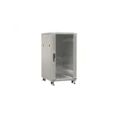 Шкаф напольный 19-дюймовый. 22U. 1100x800х1000 мм (ВхШхГ). передняя и задняя распашные перфорированные двери (75%). ручка с замком. цвет серый (RAL 7035) (разобранный)