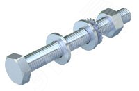 Комплект Болт+Шайба+Гайка M10x90