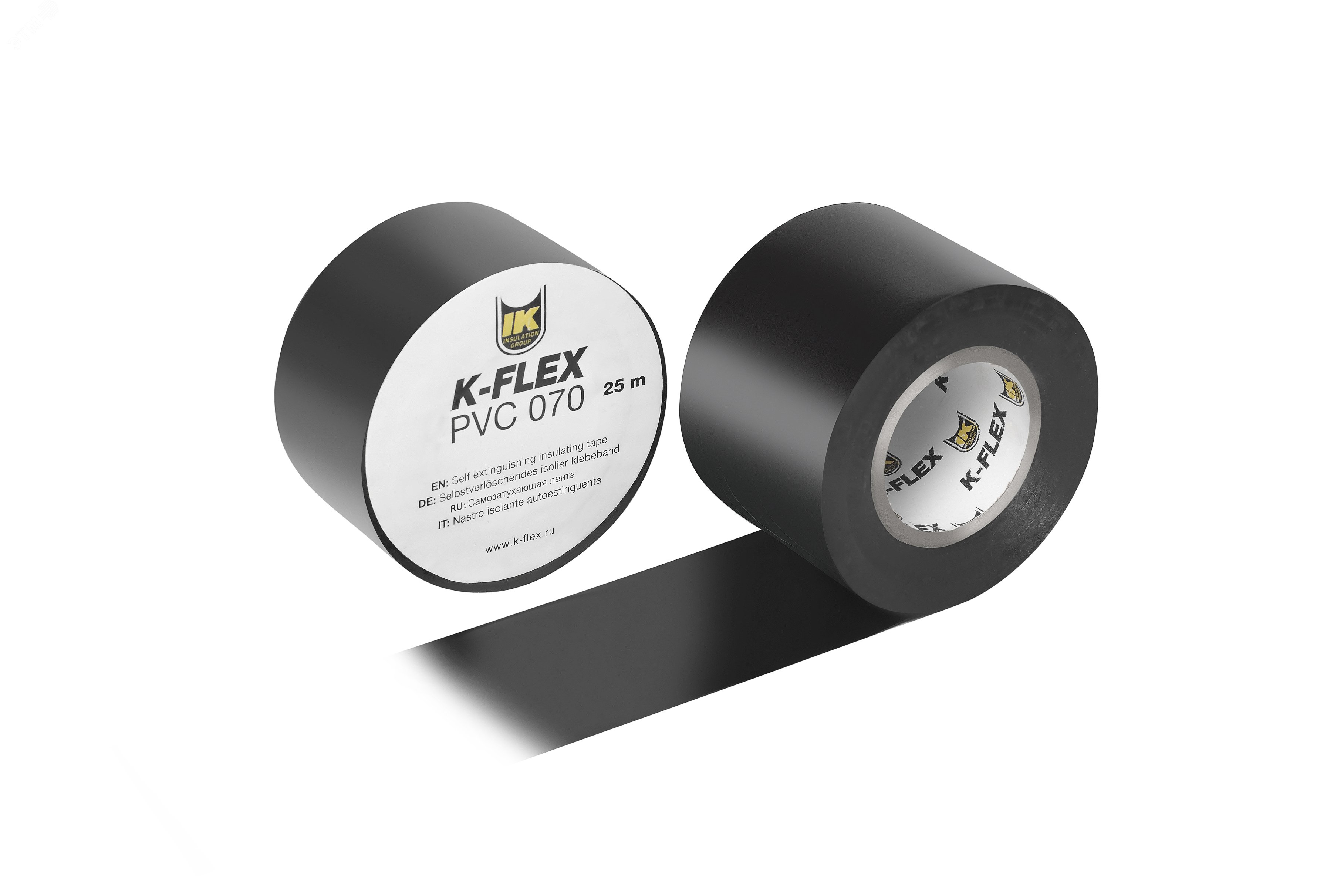 Лента 038-025 PVC AT 070 black