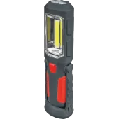 Фонарь светодиодный NPT-W04-ACCU 1LED+8LED (0.5вт) пластик