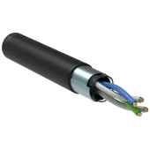 Витая пара F/UTP кат.5е 2x2x24AWG LDPE 500м черный