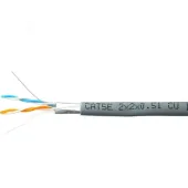 Витая пара FTP 2 пары AWG 24 категория 5е экран внутренняя Cu Standart